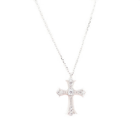 collier croix oxyde de zirconium