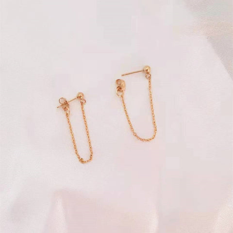 boucles d'oreilles chaînette