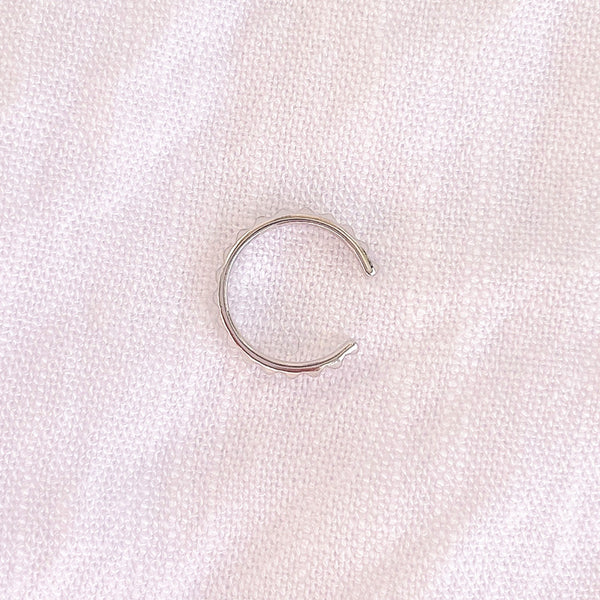 bague d'oreille facetté