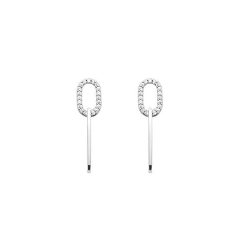 boucles d'oreilles Delphine - argent massif