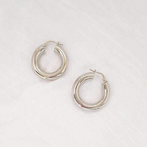 boucles d'oreilles créoles épaisses