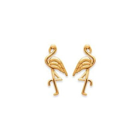 boucles d'oreilles flamingo