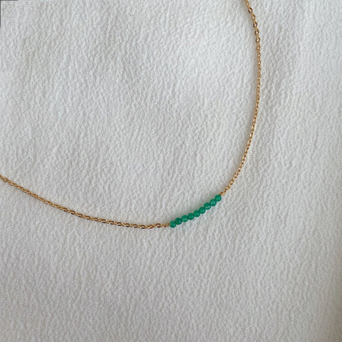 collier chaîne avec aventurine